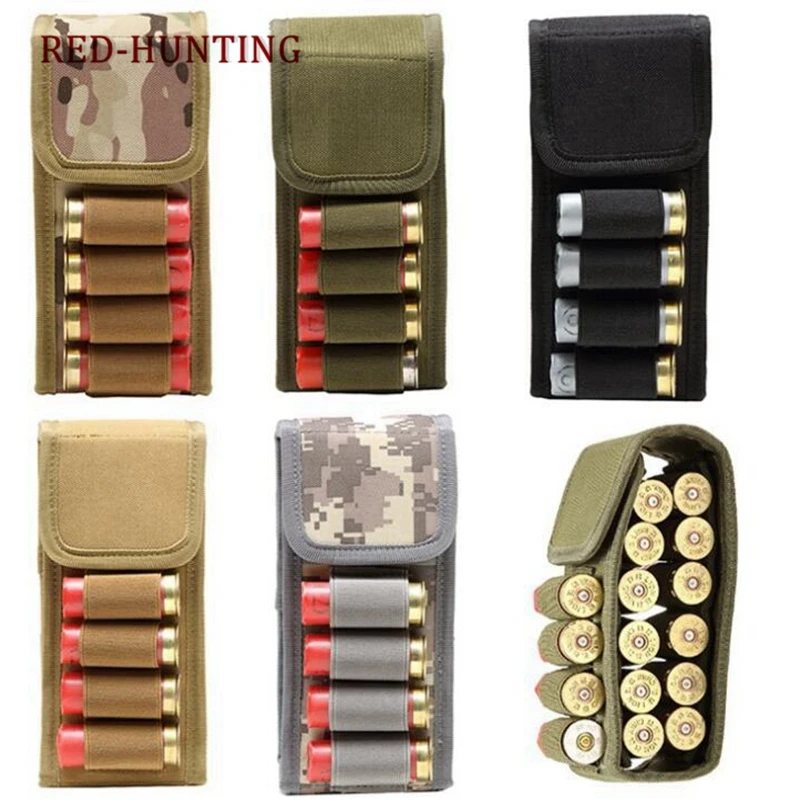 

Outdoor Tactical 12G Bullets Package Hunting 16 Round Shells Package CS Field Portable Bullet Bags Molle Magazine Pouch