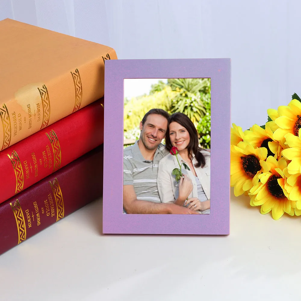 

DIY Colorful Magnetic Photo Picture Frames 11.5X15cm Fridge Refrigerator Magnet Photoframe Home Living Room Decor 11 Colors