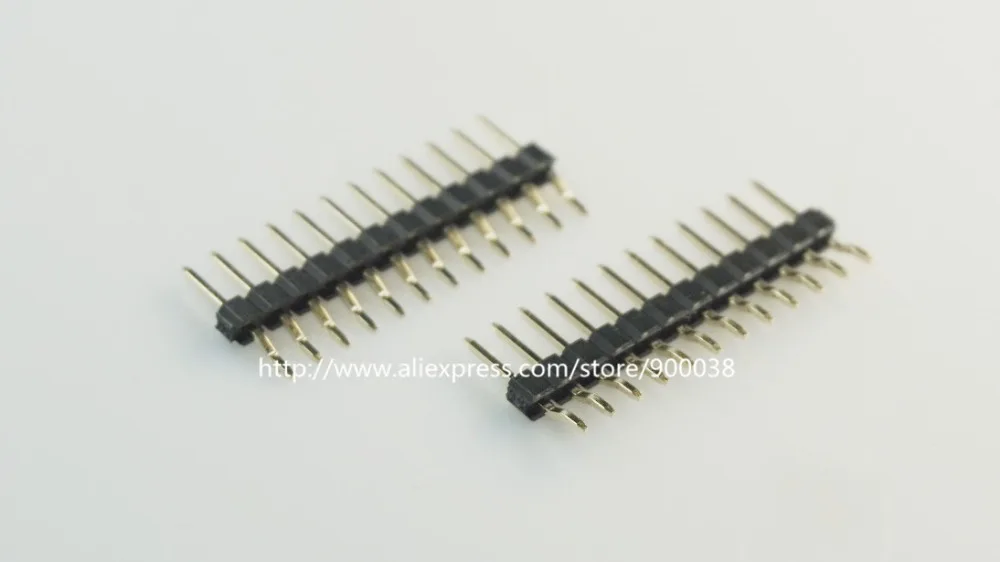 10 шт. 0 дюйма 1x12 P 12 Pin 2 54 мм штыревой разъем типа папа Однорядный Прямоугольный