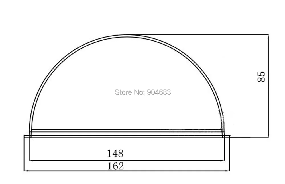 162x85 мм видеонаблюдения акриловый купол Камера Корпус крышка Antidust держать ухода за линзами защиты Корпус