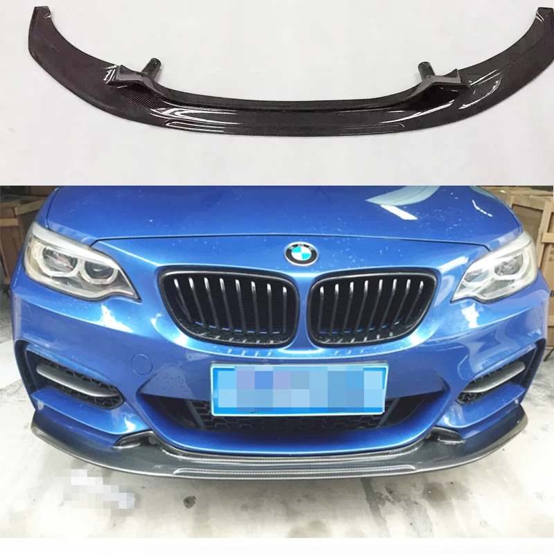 Передний бампер из углеродного волокна спойлер для BMW 2 серии F22 M235i M240i заказ 220i 225i