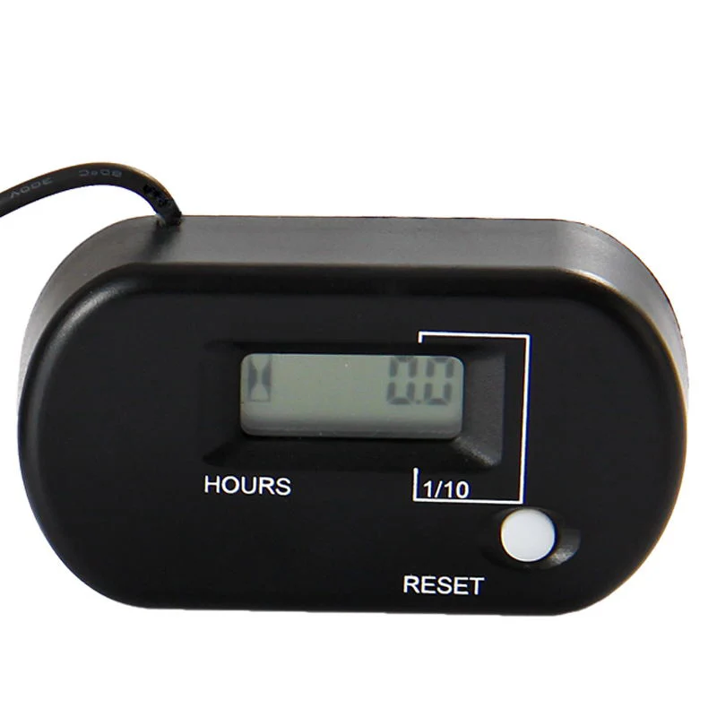 

Resettable Hour Meter for Gas Engine Motocross Marine atv Motorcycle Snowmobile jet ski lawn mower snowblower utv jet boat