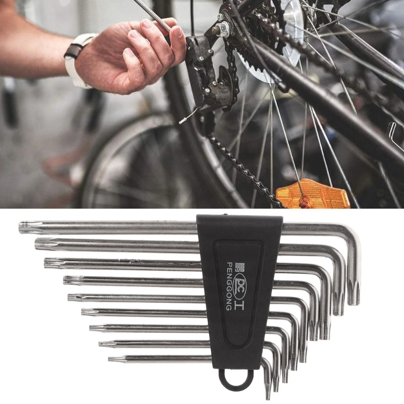 

9 Pcs Hex Key Wrench Sets Torx L Shape Repair Tool Screwdriver Tool Set Useful C90A