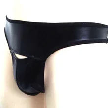 Undearwear Мужчины искусственная кожа мужские короткие мужские трусы Wetlook шорты Pole Dance Фетиш ночной клуб одежда белье для него Outfi