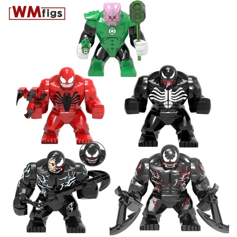 

Big Size Red Hulk Riot Hulk buster Marvel Venom Movie Gorilla Building Blocks Toys for Children Gifts