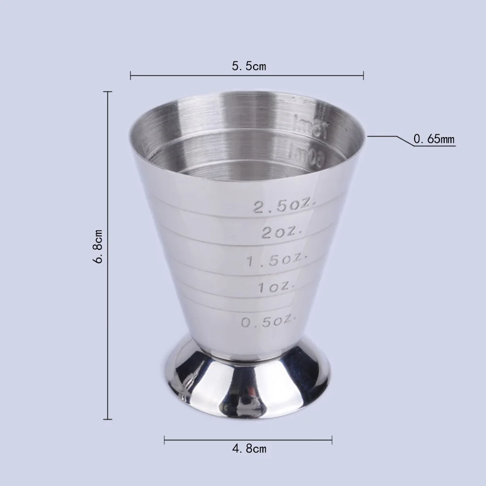 Мерный стакан из нержавеющей стали унция Jigger Бар коктейль напиток миксер ликер мерный стакан измеритель Mojito измерительный инструмент