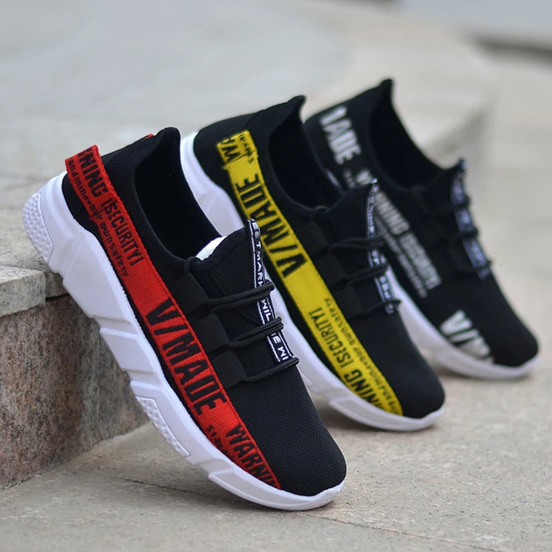 Men Sneakers Male Shoes Adult Red Black Yellow High Quality Comfortable Non-slip Soft Mesh Men Shoes 2018 Summer New Fashion Men Sneakers Male Shoes Adult Red Black Yellow High Quality Comfortable Non-slip Soft Mesh Men Shoes 2018 Summer New Fashion