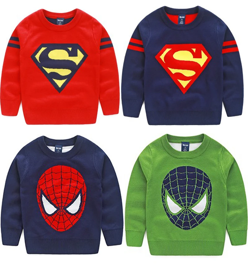 New Girl and Boy Pullover knitted sweaters Kids sweater for girls children\u0027s boys winter clothes Red
