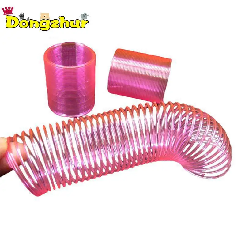 

Dongzhur New High Quality Plastic Magic Rainbow Spring Children Funny Classic Toy Colorful Random Funny Kids Toys gift WJ1578