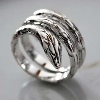 

silver snake female ring Sterling Silver opening
