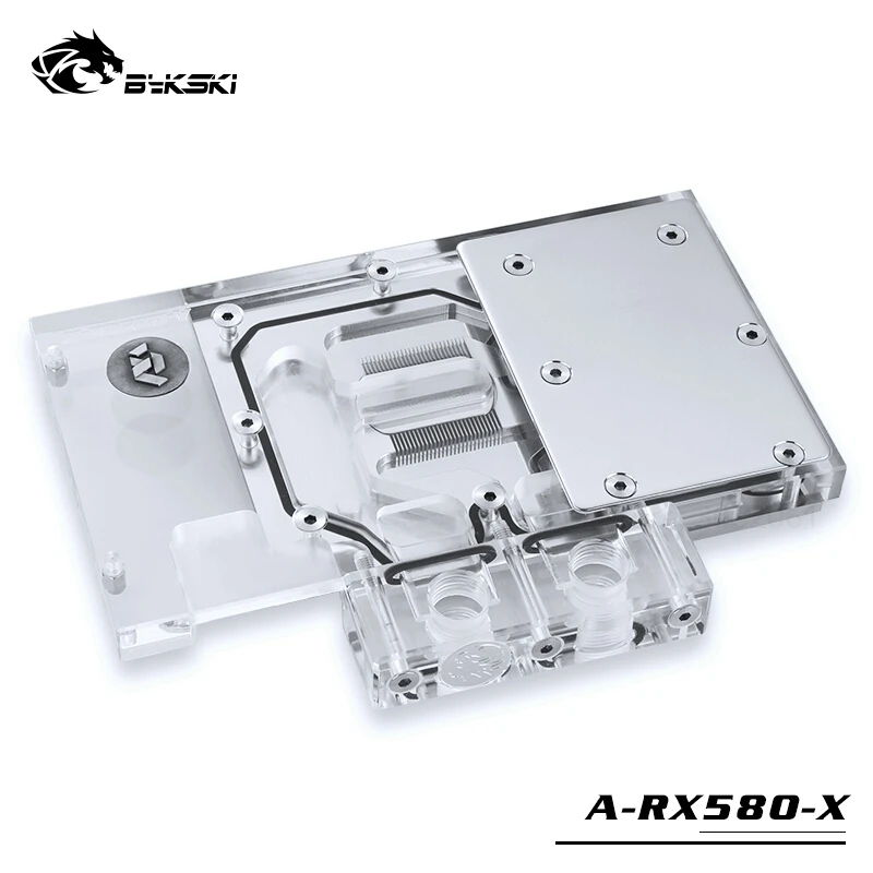 80% OFF  Bykski Water Block use for AMD Reference Edition RX580 Full Cover Graphics Card Copper Radiator Blo