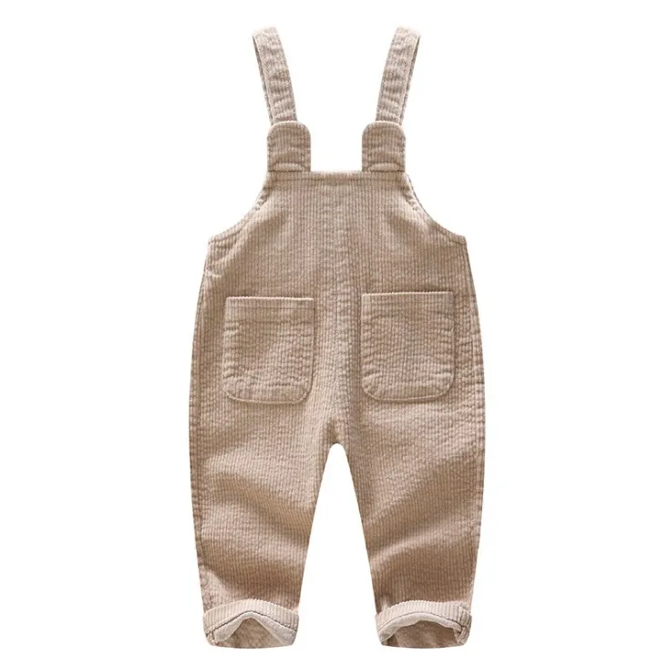 75-95cm height new autumn fashion style baby boy baby girl corduroy overall baby girl atumn pant - Цвет: as picture