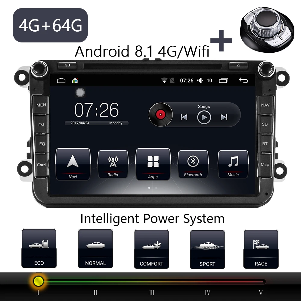 Car Multimedia player 2 Din Car DVD For VW/Volkswagen/Golf/Polo/Tiguan/Passat/Jetta /CC/SEAT/leon/Skoda/EOS 8