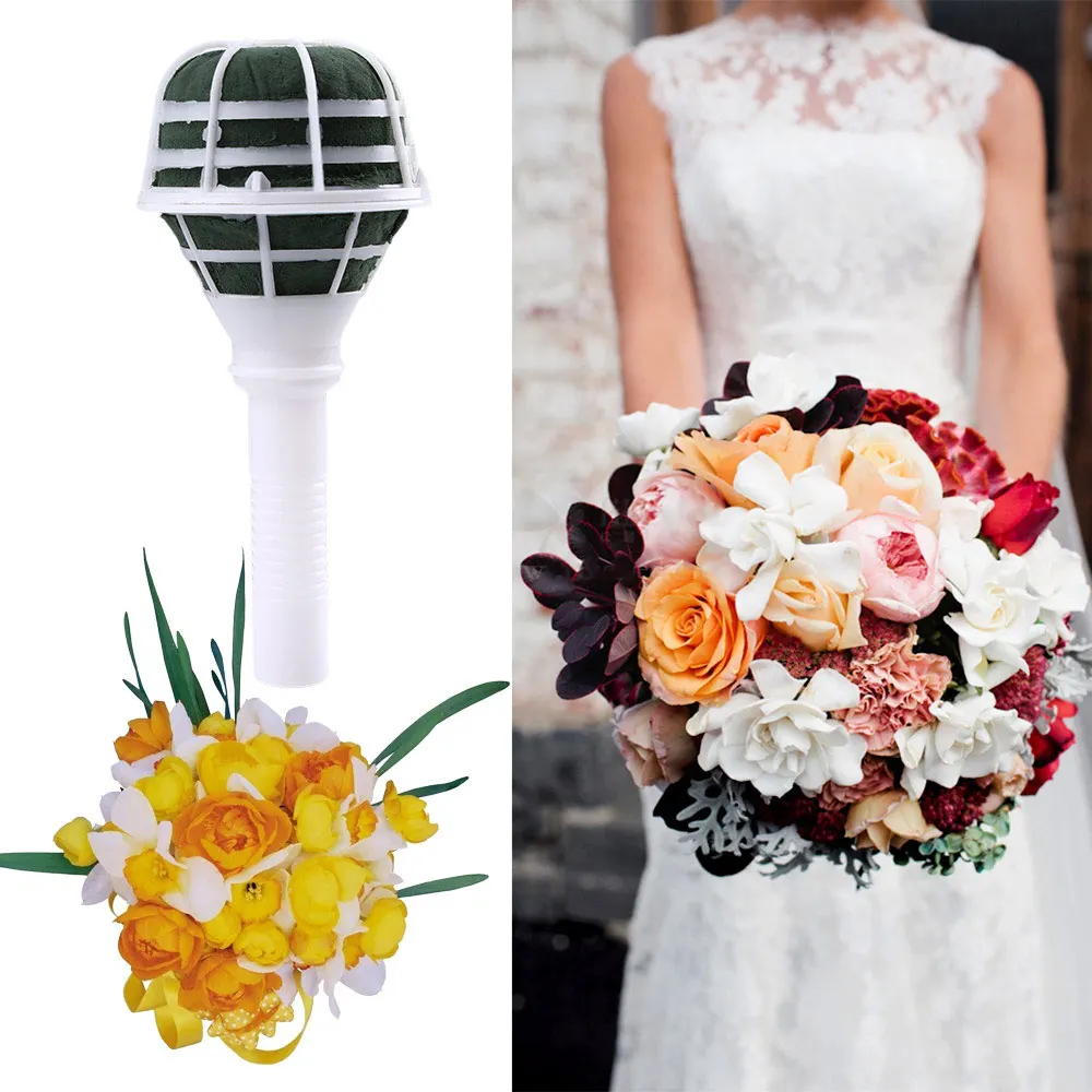 DIY Design Schaum Bouquet Griff Braut Hochzeit Blume Halter Dekoration MitSpiAB