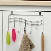 Безгвоздя ванная комната дверная петля крюк кухня multi-function нержавеющая сталь кабинет дверь назад 7 крюк wx8071021