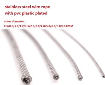 

0.5/0.8/1.0/1.2/1.5/2.0/3.0/4.0/5.0/6.0/8.0/10.0MM Diameter Grinding Machine Grinder PVC Coated Stainless Steel Wire Rope Cable