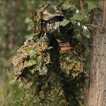 

Hunting Clothes Durable Outdoor Camo Jacket Suit Kit Cloak Military 3D Leaf Camouflage Hunting Accessories Clothing