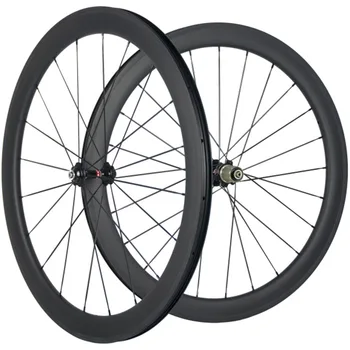 

700C 50mm Clincher Bike 25mm U Shape Road Bicycle Wheels Tubular Carbon Basalt Braking Surface Tubeless Carbon Wheelset