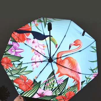 

Cute Folding Umbrella Female Windproof Paraguas Van Gogh Oil Painting Umbrella Rain Women Quality Umbrellas
