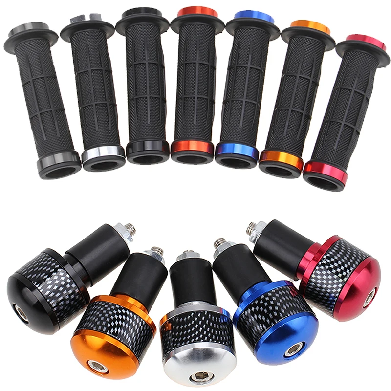 CNC Billet Universal Motorcycle Handlebar Grips Bar Ends Pit Bike