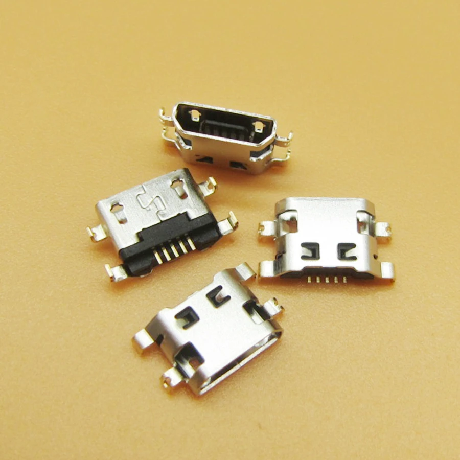 50 шт./лот Micro Usb для Alcatel 7040N зарядный порт док станция гнездо Lenovo A708t S890 Huawei G7 TL00