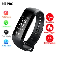 M2 Pro Smart WristBand Fitness Bracelet Watch Call/SMS Reminder Heart Rate Monitor Blood Oxygen Intelligent PK xiaomi mi band 2