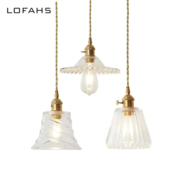 Traditional Vintage Pendant Lamp Copper Lights Edison Bulb Traditional Vintage Pendant Lamp Copper Lights Edison Bulb Hanging Small Gl Shade Bedroom Restaurant Droplight