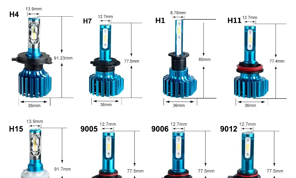 Foxcnsun H15 светодиодный фар автомобиля H4 H7 светодиодный лампы H1 H11 H8 HIR2 HB4 HB3 9006 9005 Автомобильная Противо-Туманная лампа со светодиодными кристаллами для 12000LM 6500K 12V Мини-лампа