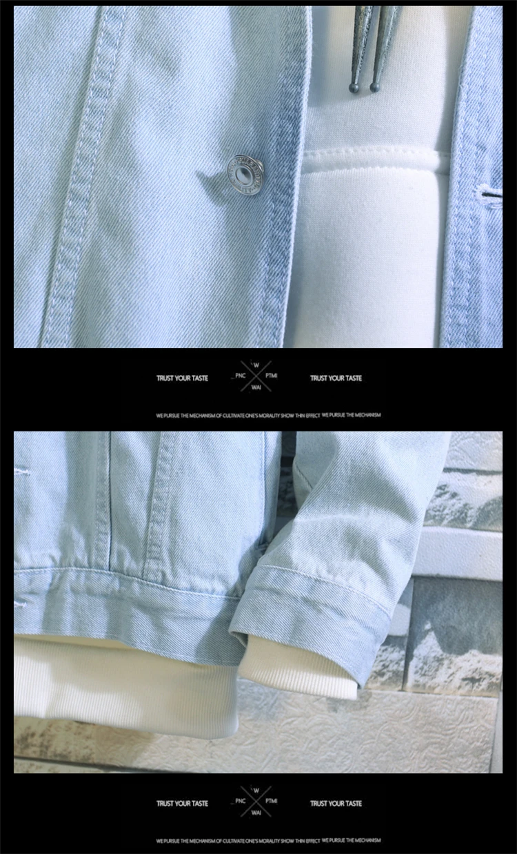 New 2019 men jeans jacket mens Bomber Jackets Men hip hop Man Vintage Denim Jacket coat Streetwear Chaqueta Hombre  S XL XXL