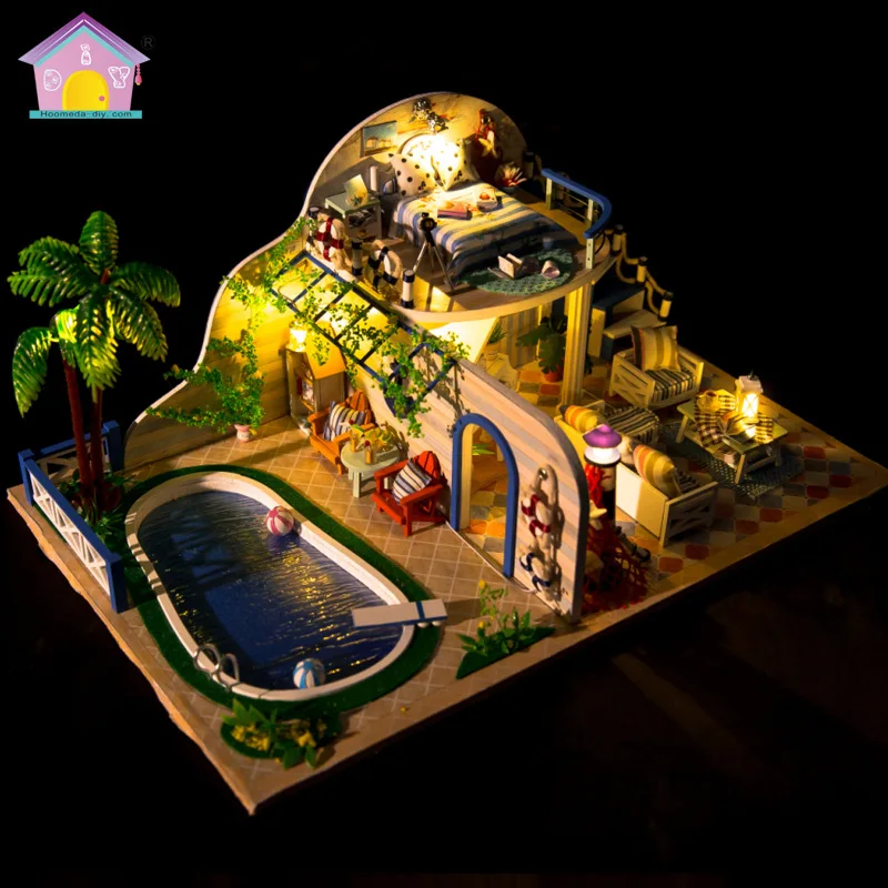 Buy Miniatura Wooden Doll House Furniture Dollhouse