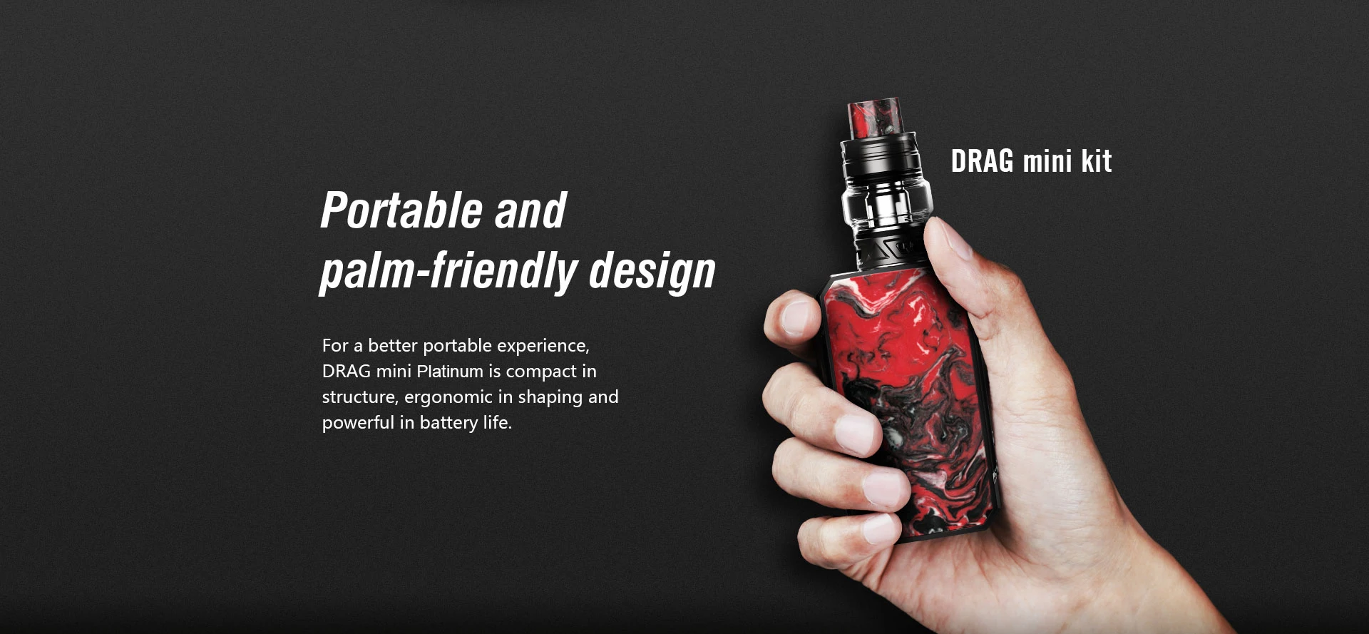 VOOPOO Drag Mini Platinum Edition 117W TC Kit with UFORCE T2 4400mAh