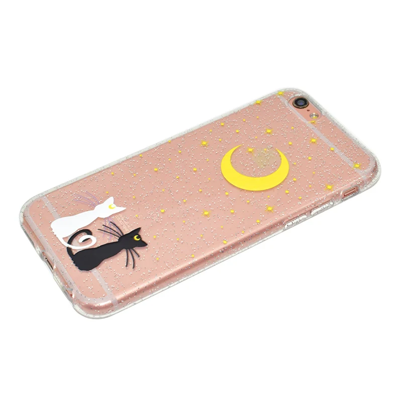 cute cartoon glitter silicone case iphone 5 6 s 7 plus (21)