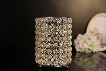 

50pieces acrylic crystal wedding candle holder/crystal wedding centerpiece/small wish vase