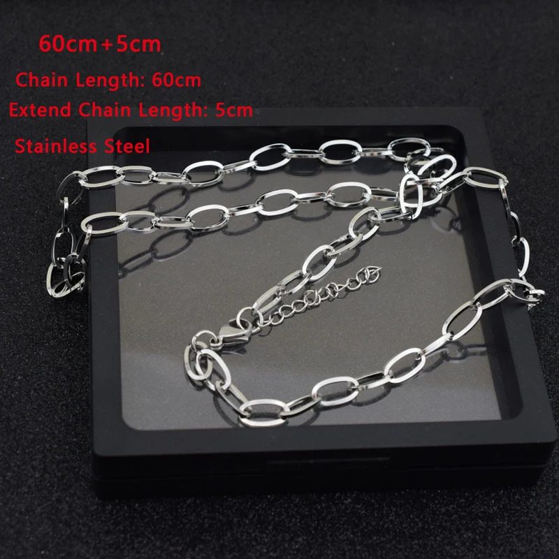 Stainless Steel Three Layer Necklace Set Cross Pendant Chain Necklaces Fashion Women Men Punk Rock Street Jewelry Sweater Choker