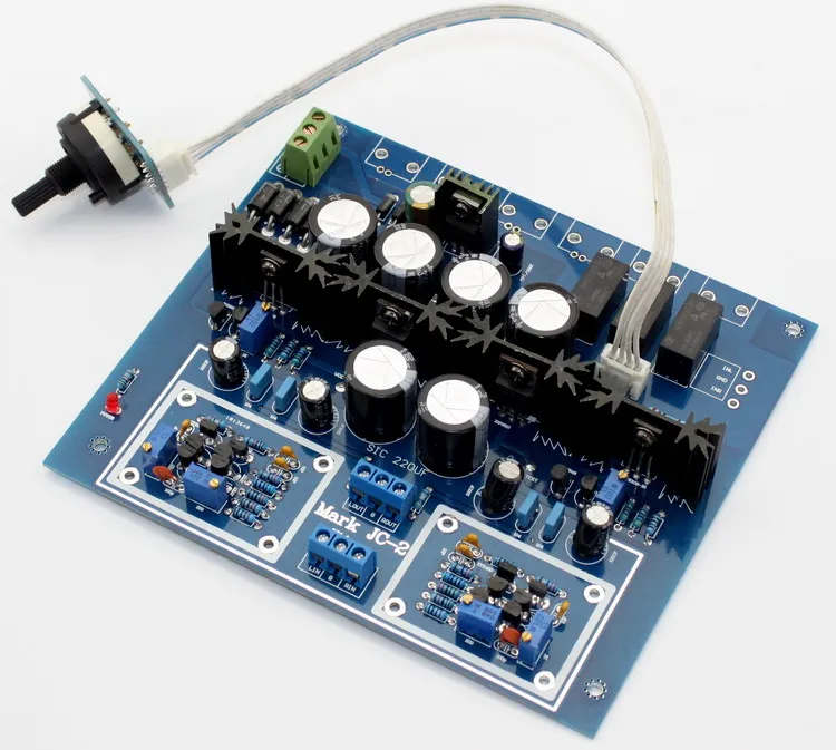Free ship HIFI JC-2 Preamplifier Board ZTX550 ZTX450 K364 J104 IRF610 IRF9610 3 Channel Input Switch Preamp
