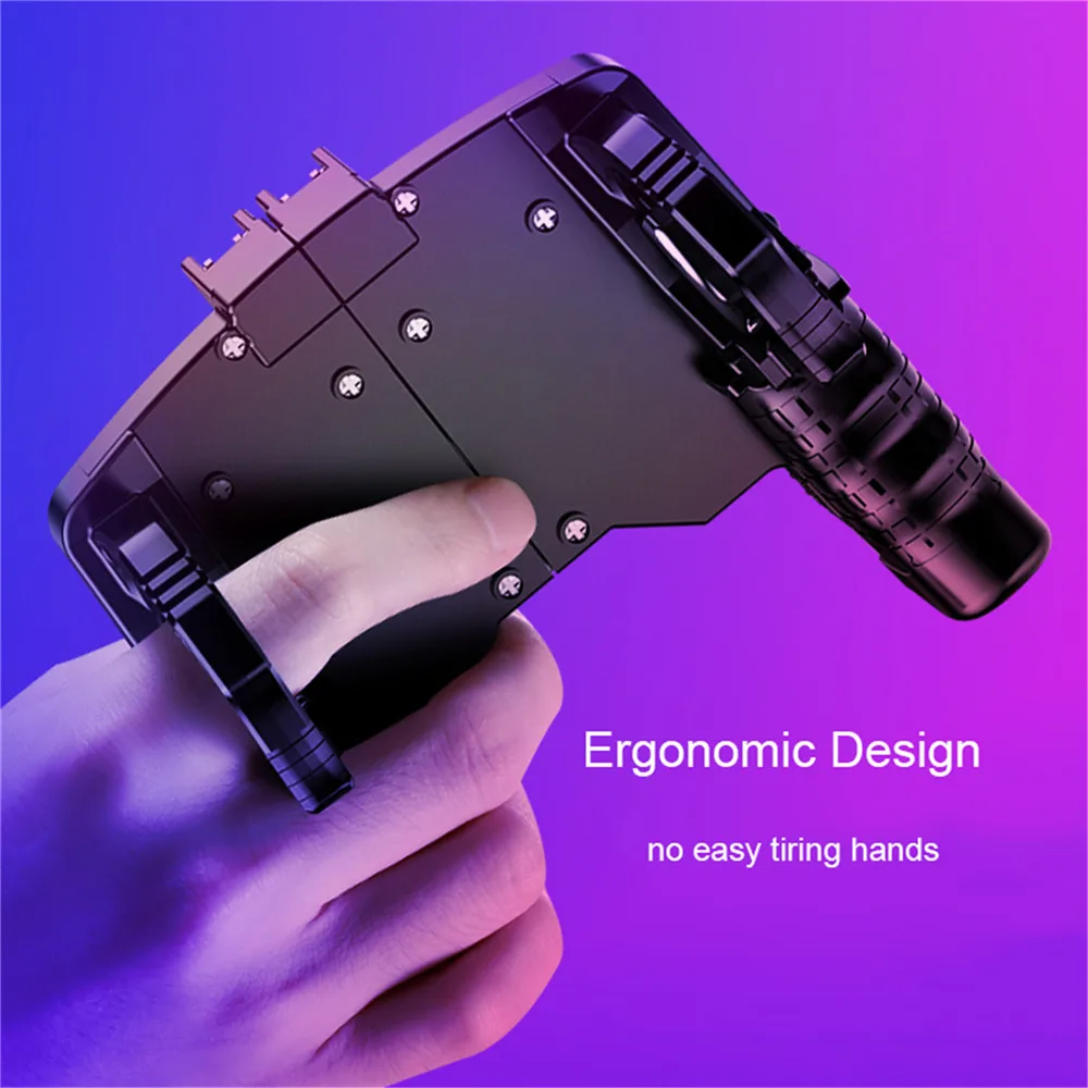 PUBG Mobile Controller L1R1 Gamepad Joystick For iPhone Android Smartphone 4.7-6.5 inch Trigger Des