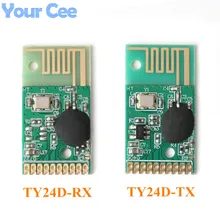 Módulo transmisor y receptor de Módulo de Control Remoto inalámbrico, 2,4G, recepción, comunicación, 6 canales, TY24D