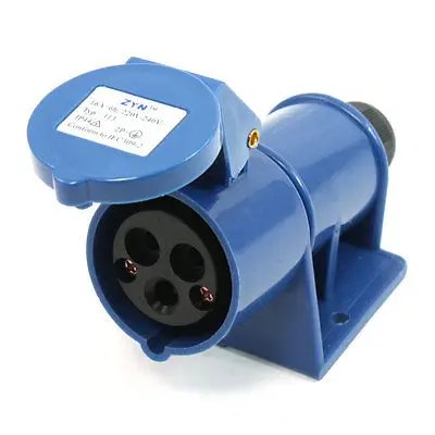 AC220V 240V/16A Single Phase IEC309 2 Splash Proof Mains Plug Female-in
