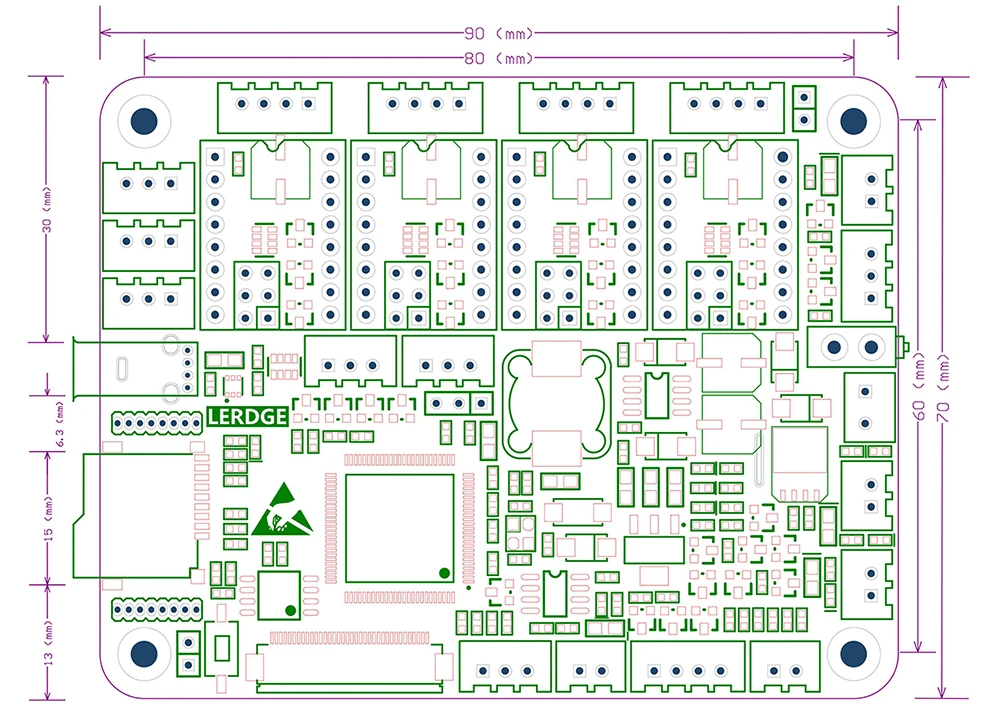 Lerdge-X Size chart 1000