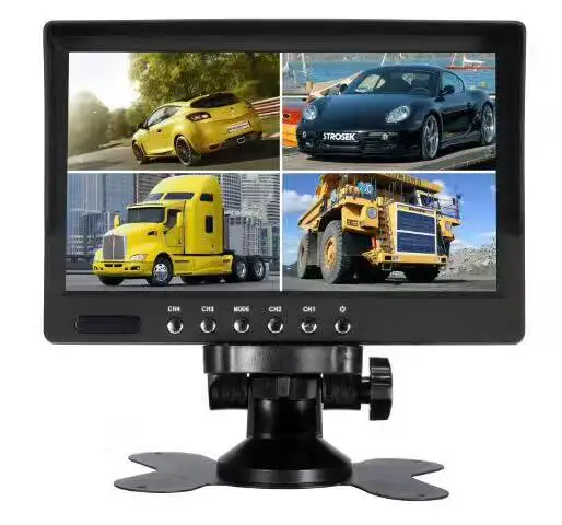 9 Inch 4CH 4 Split TFT Monitor For CCTV Camera
