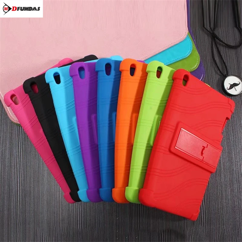 

MDFUNDAS Soft Silicon Case For Lenovo Tab 3 Tab3 8 Plus 8703X TB-8703F TB-8703N 8.0 inch Kickstand Tablet Cover For Lenovo P8