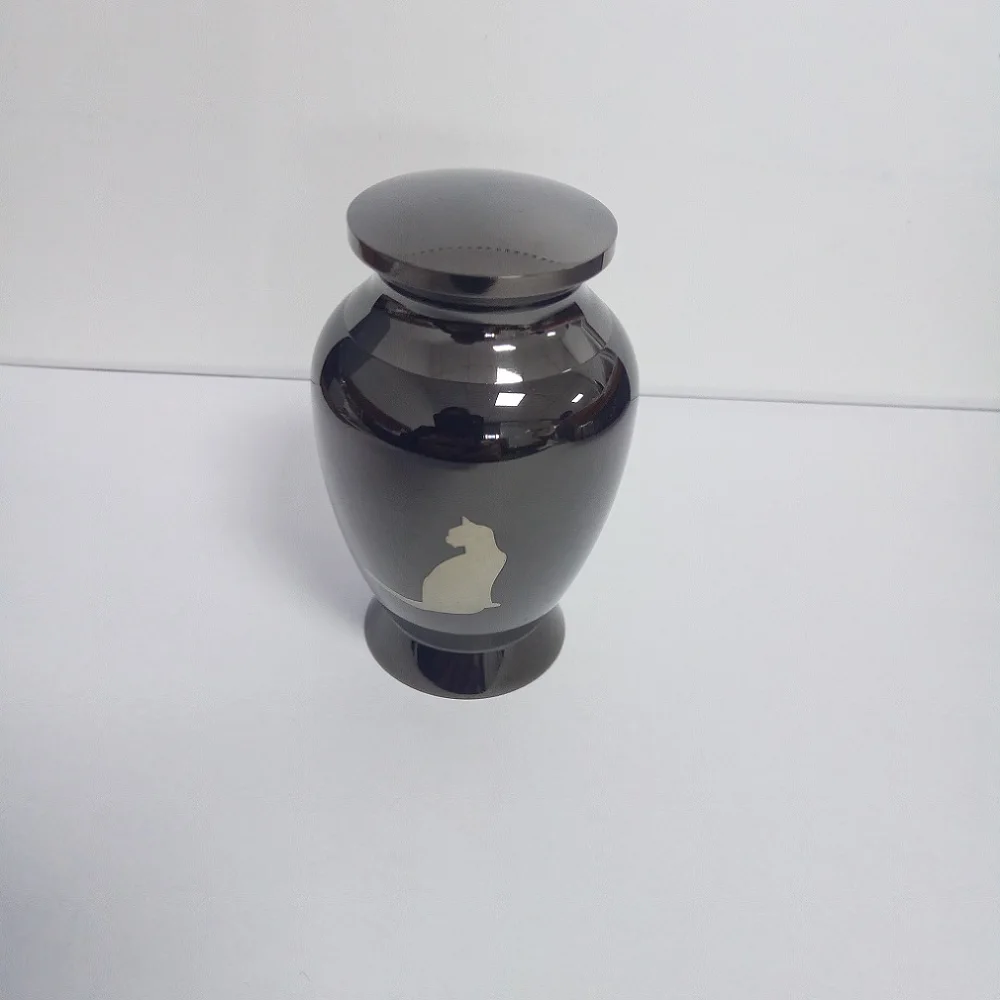 Loss of Pet Cat Cremation Urn для пепла Memorial Gun цветная шкатулка похорон Urns ювелирные изделия