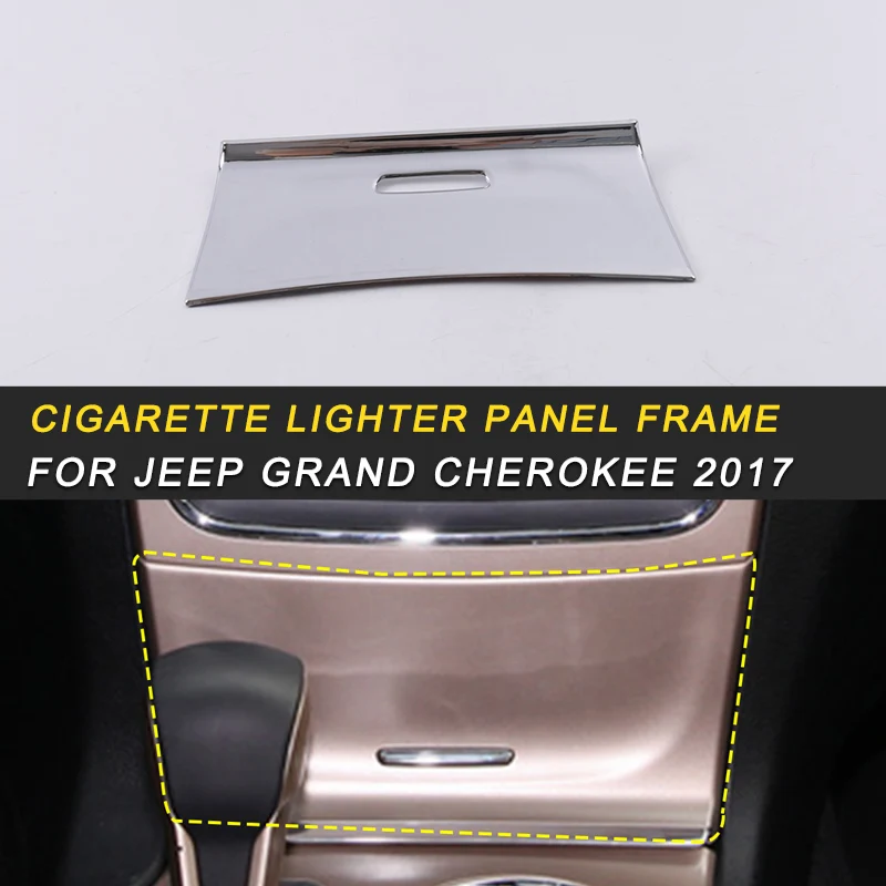 

Cigarette Lighter Panel Frame Trim Stickers Covers Interior Accessories for Jeep Grand Cherokee 2017 Auto Car-styling
