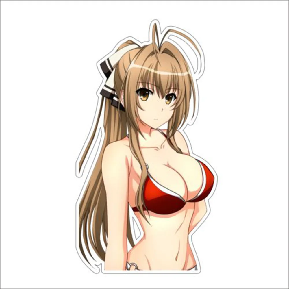 

Anime Girl Car Color Stickers Computer Bumper Cute Vinyl Decals Personalized Decorative Accessories