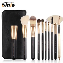 Sinle make up brushes 10pcs brush set professional Nature bristle brushes beauty essentials makeup brushes with bag top quality