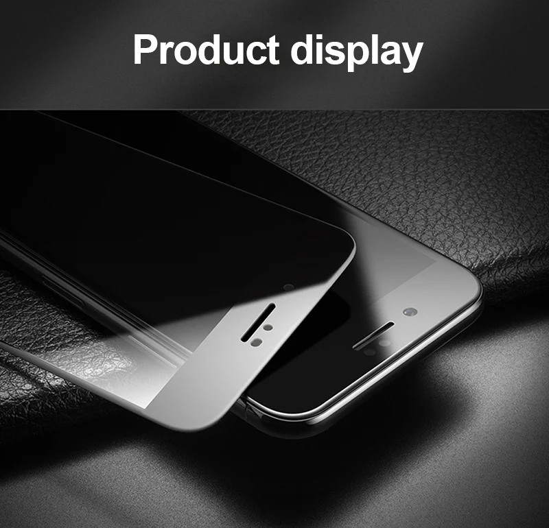 TOMKAS 5D Edge Protective Glass on the For iPhone 7 Glass Tempered Screen Protection For iPhone 6 6s 7 8 Plus Screen Protector