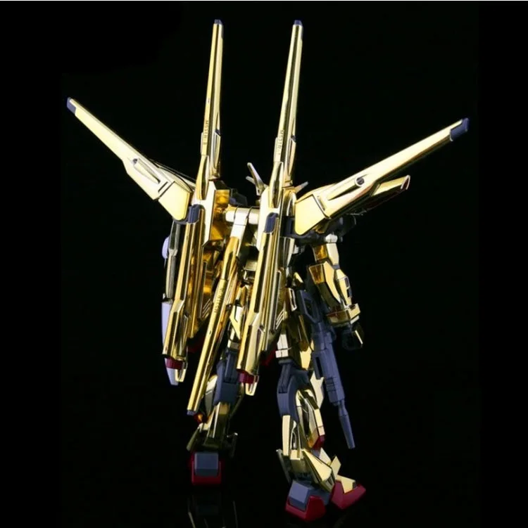 Оригинальная японская модель Gundam HG 1/144 SHIRANUI AKATSUKI SEED DESTINY GOLDEN GUNDAM Mobile Suit детские