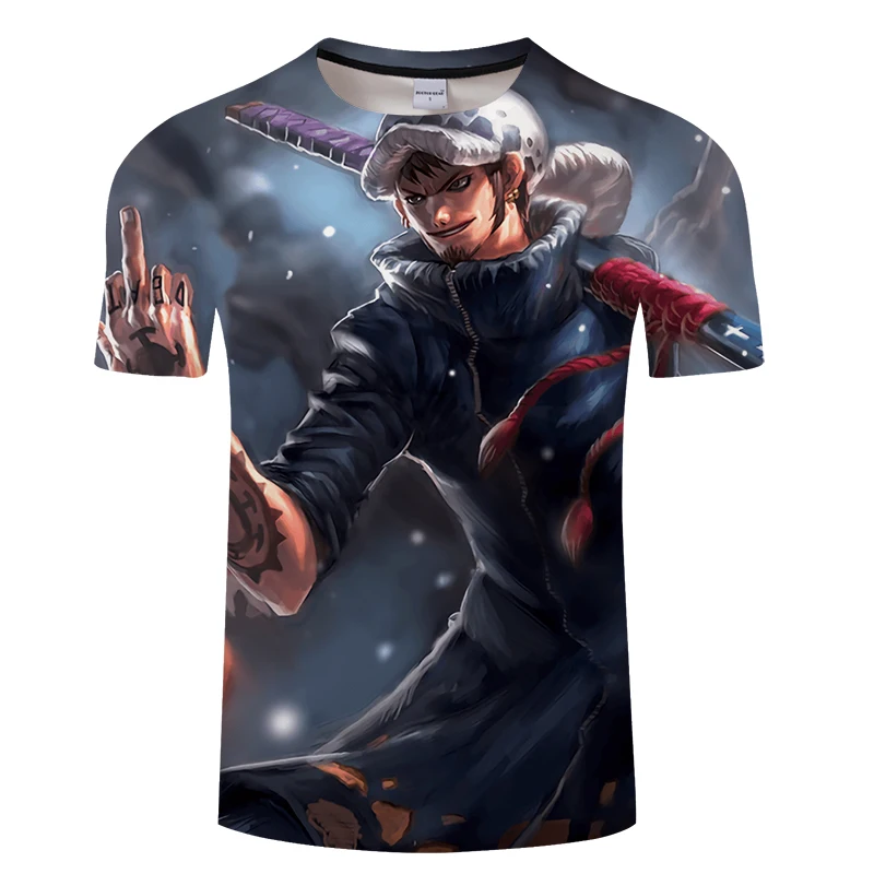 

2019 Newest Hipster 3D t shirt Anime One Piece Monkey D Luffy Print t-shirt Women Men Summer Casual Tshirts Asian size s-6xl