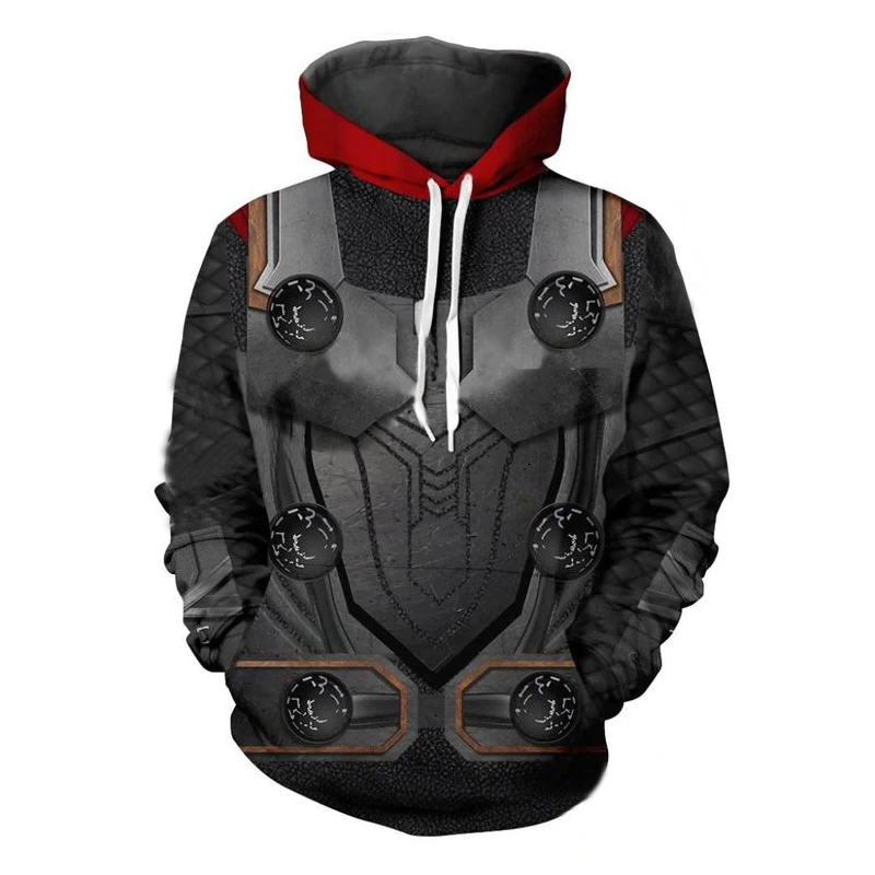 Avengers Endgame 4 Quantum Realm 3D Print Hoodies Men Fitness Pullover Sweatshirts jacket with hat Jacket Costume Streetwear