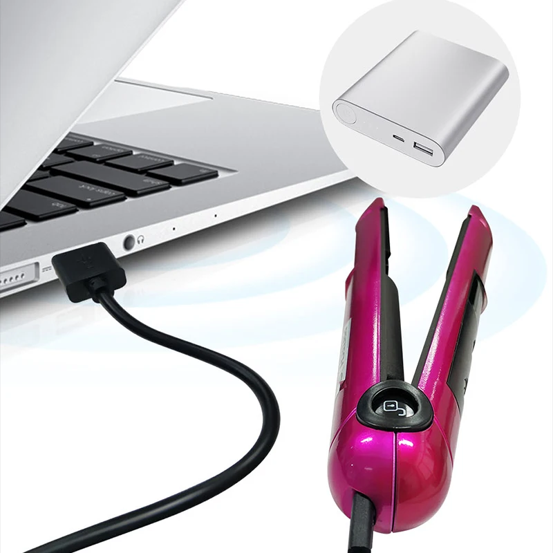 Cena PRITECH 2018 profesjonalna prostownica do włosów prostowanie przenośny bezprzewodowy, płaski, żelazny, ceramiczny, żelazka do włosów mini prostownica do włosów szczotka